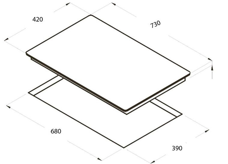 Bếp từ đôi âm kính Faber FB-2IN - Hàng chính hãng