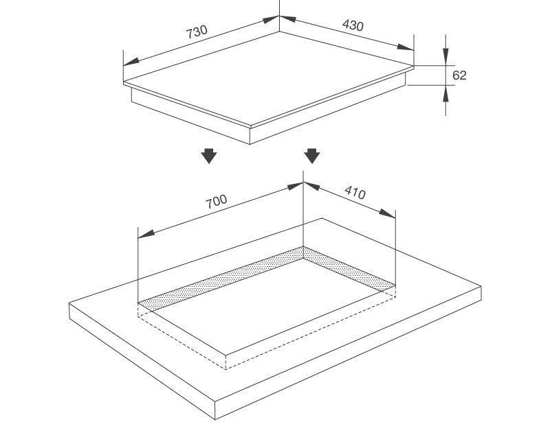 Bếp từ đôi âm kính Malloca MH-732 EI - Hàng chính hãng