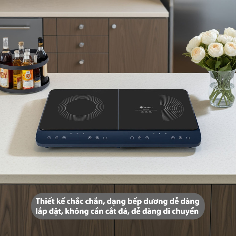 Bếp từ đôi để bàn Elmich ICE-8941 - Hàng chính hãng