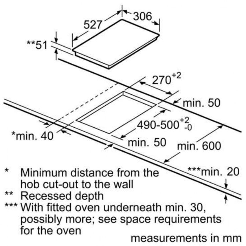 Bếp từ đôi domino Bosch PIB375FB1E - Hàng chính hãng
