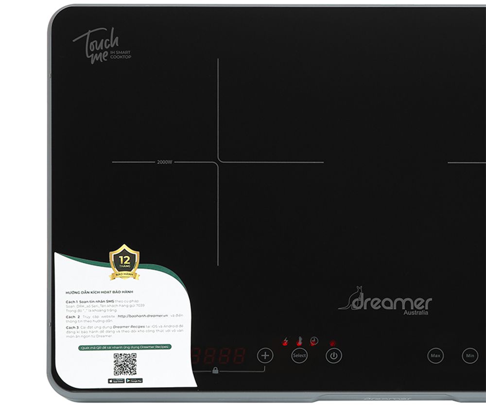 Bếp điện từ đôi Dreamer DKA-DIC135G - Hàng chính hãng