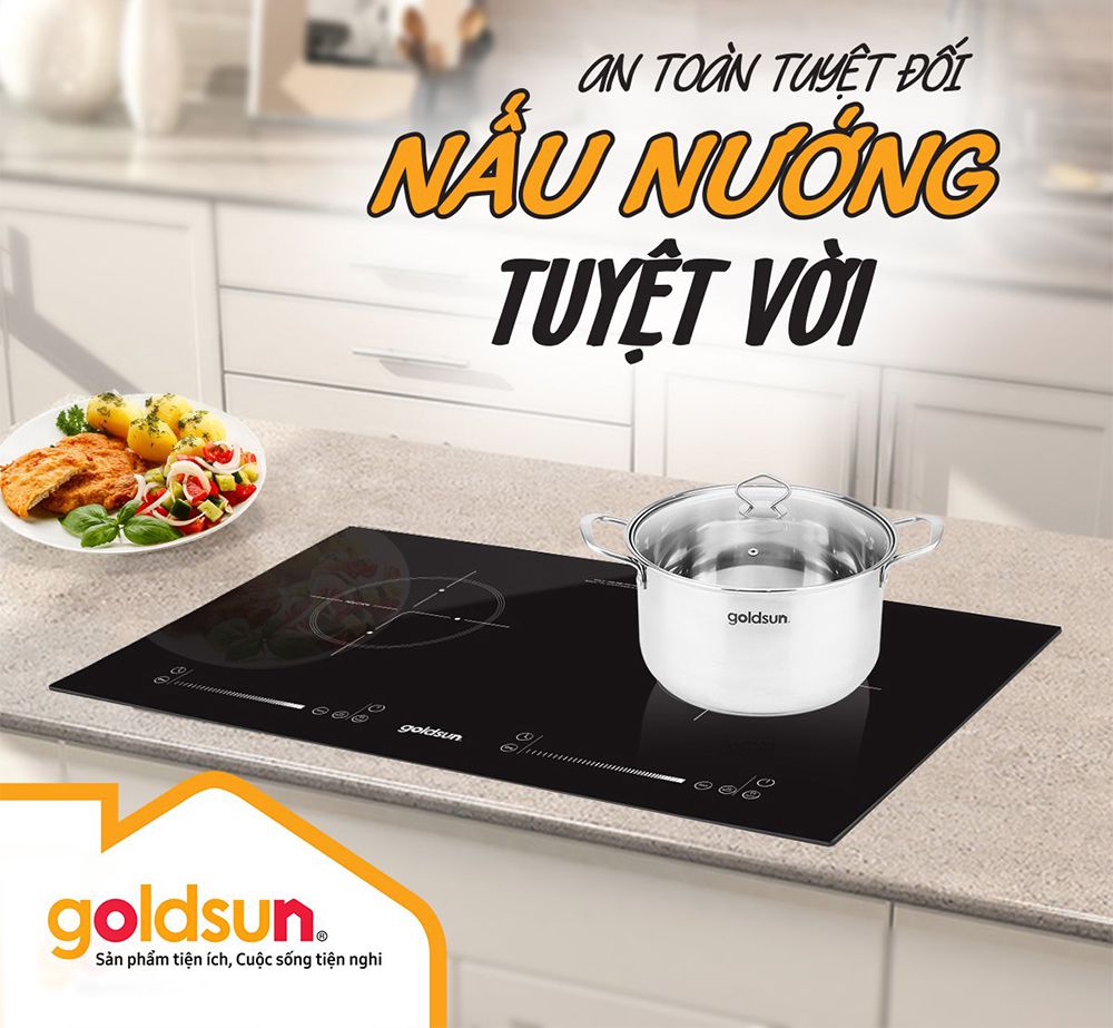 Bếp điện từ đôi Goldsun GDI7410 - Hàng chính hãng