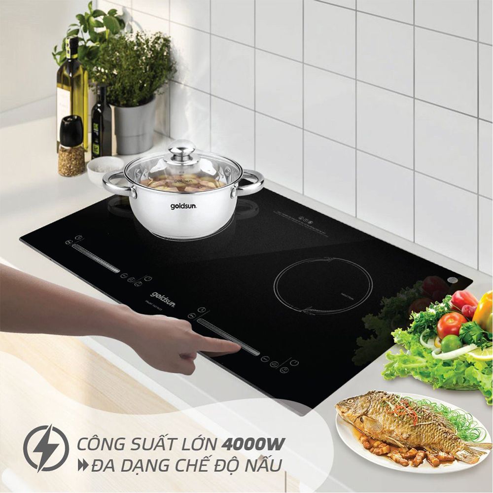 Bếp điện từ đôi Goldsun GDI7410 - Hàng chính hãng