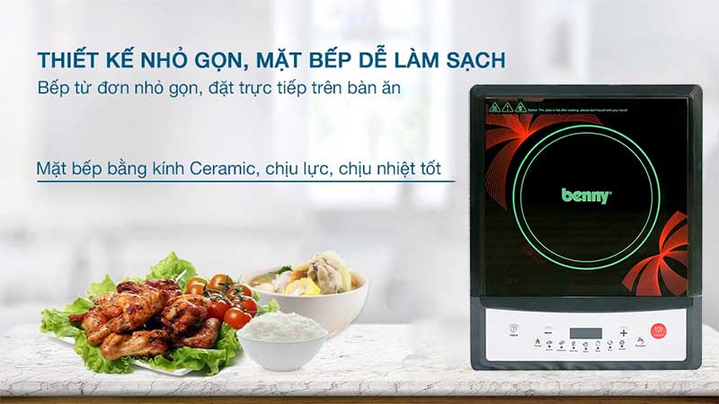 Mặt kính của Bếp từ đơn Benny BI-01