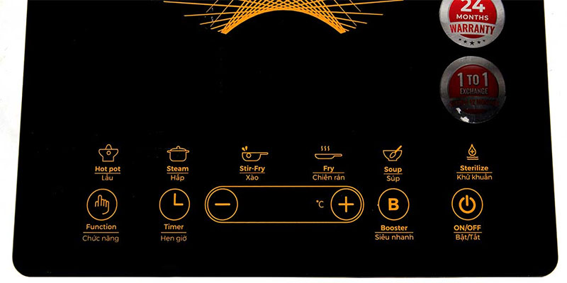 Bảng điều khiển của Bếp từ đơn Elmich ICE-3878