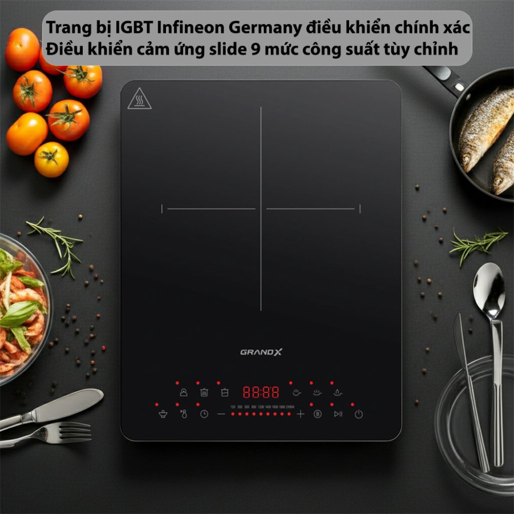 Bếp từ đơn GrandX GX-IH168 - Hàng chính hãng