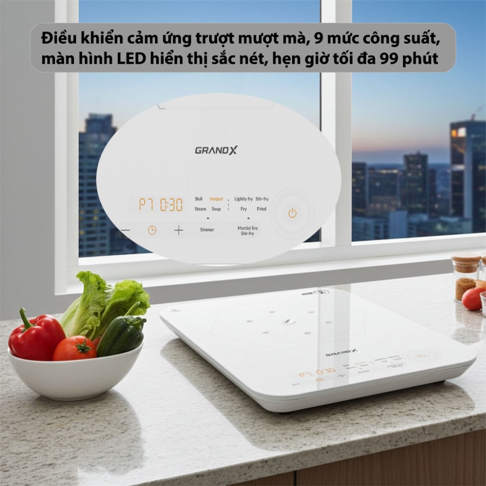 Bếp từ đơn GrandX GX-IH169 - Hàng chính hãng