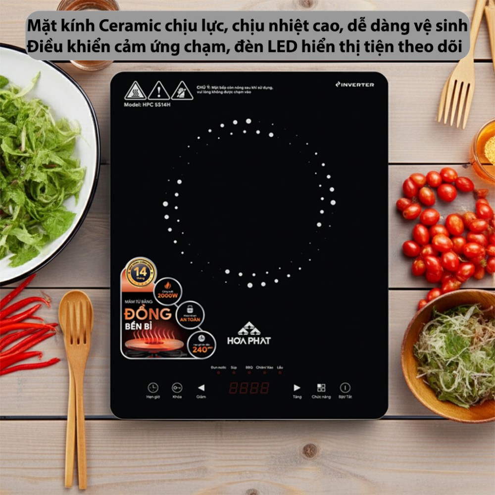 Bếp từ đơn Inverter Hòa Phát HPC-5S14H - Hàng chính hãng
