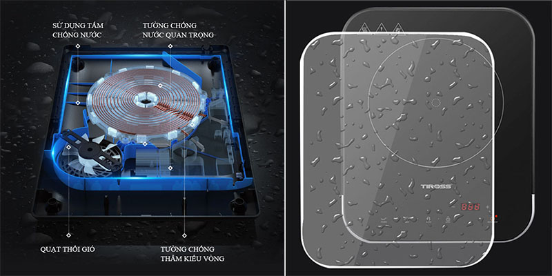 Bếp từ đơn Tiross TS8040 - Hàng chính hãng