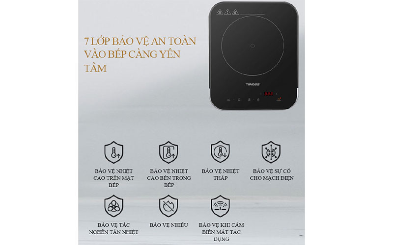 Bếp từ đơn Tiross TS8040 - Hàng chính hãng