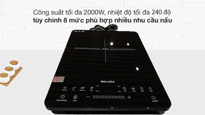 Công suất của Bếp từ đơn Malloca MCT-K30