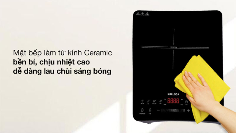Mặt kính của Bếp từ đơn Malloca MCT-K30