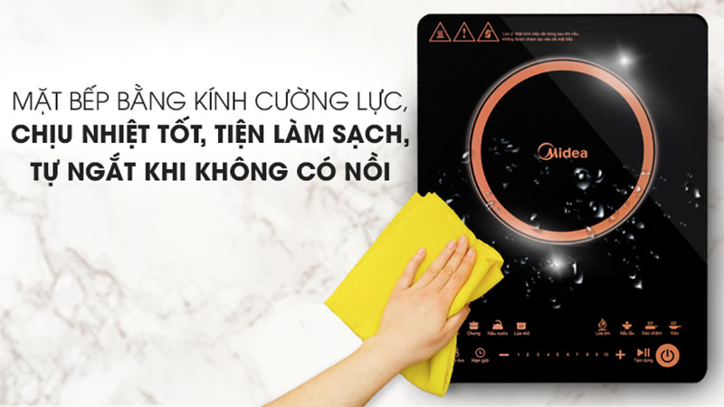 Bếp từ đơn Midea MI-T2120DC - Hàng chính hãng
