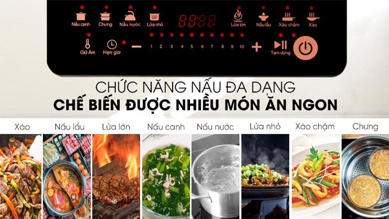 Bếp từ đơn Midea MI-T2120DC - Hàng chính hãng