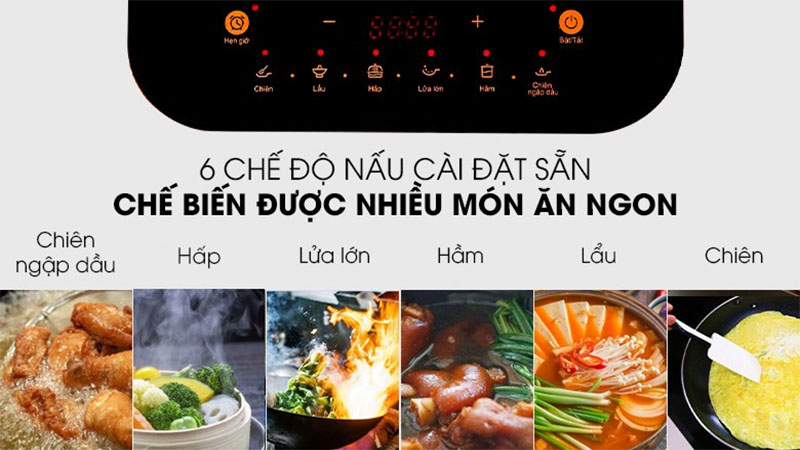 Bếp từ đơn Midea MI-T2121DB - Hàng chính hãng