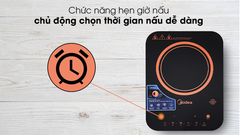 Bếp từ đơn Midea MI-T2121DB - Hàng chính hãng