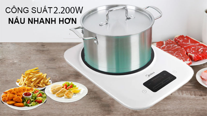 Bếp từ đơn Midea MI-T2221DC - Hàng chính hãng