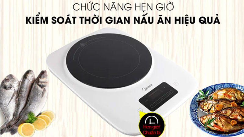 Bếp từ đơn Midea MI-T2221DC - Hàng chính hãng