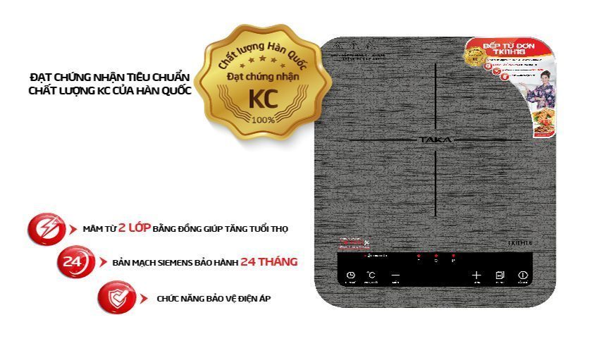 Bếp từ đơn Taka TKI1H18 - Hàng chính hãng