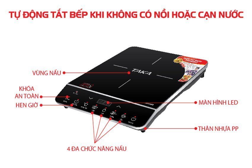 Bếp từ đơn Taka TKI1H20 - Hàng chính hãng