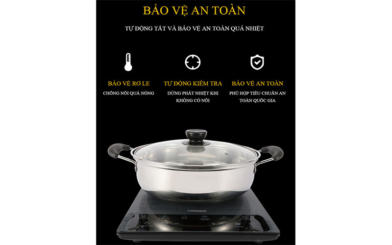 Bếp từ đơn Tiross TS8041 - Hàng chính hãng