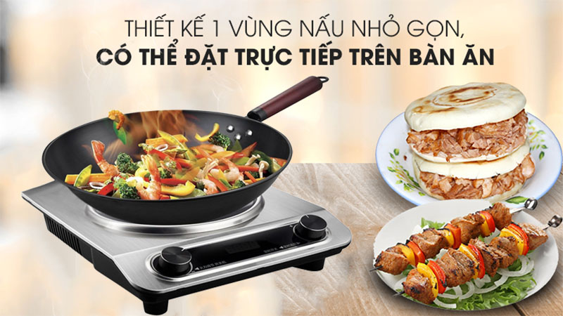 Bếp điện từ đơn công nghiệp HiPower 3500W - Hàng chính hãng