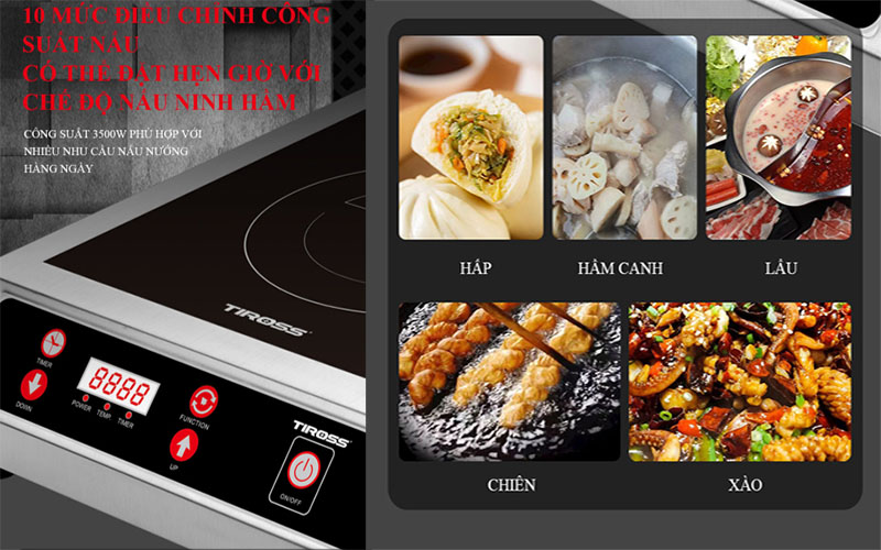 Bếp từ đơn công nghiệp Tiross TS8042 - Hàng chính hãng