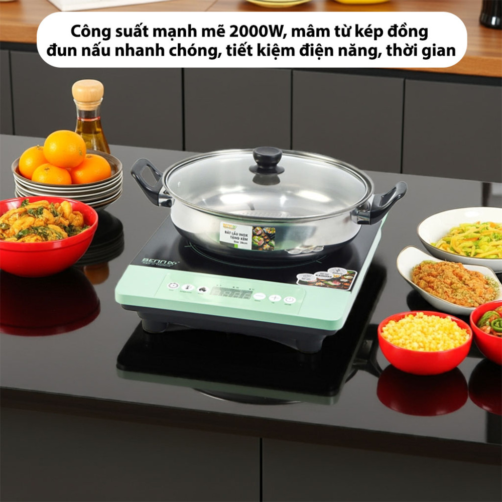 Bếp từ đơn phím cơ Bennix BN-266IH 2000W - Hàng chính hãng