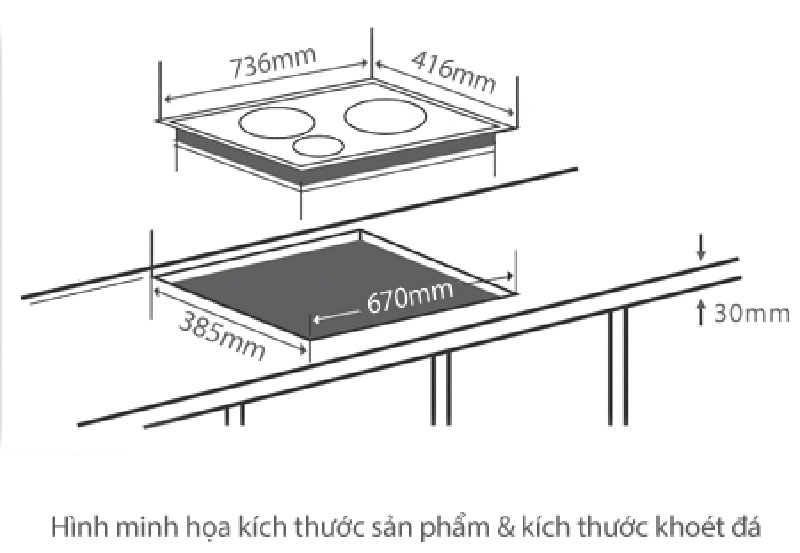 Bếp từ kết hợp hồng ngoại Goldsun CH-GYL05 - Hàng chính hãng