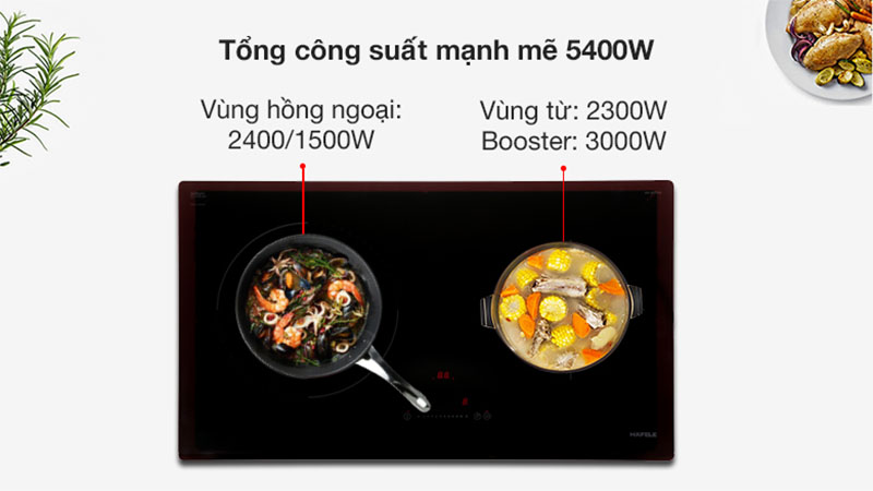 Bếp từ hồng ngoại lắp âm Hafele HC-M772D (536.61.695) - Hàng chính hãng