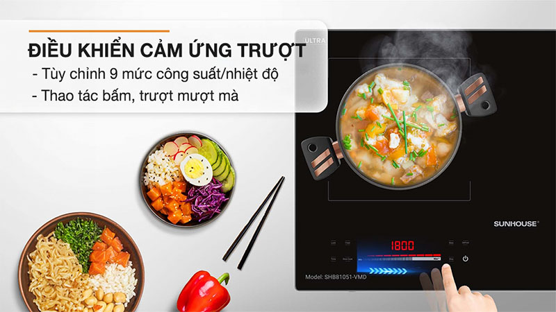 Bếp từ hồng ngoại lắp âm Sunhouse SHB81051-VMD - Hàng chính hãng