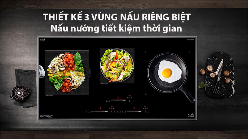 Bếp từ kết hợp hồng ngoại Eurosun EU-TE388Max - Hàng chính hãng