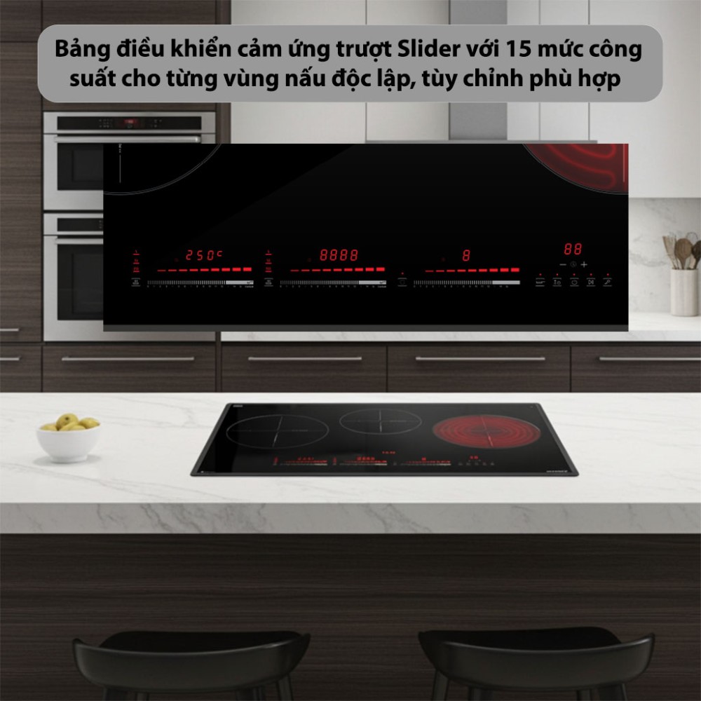 Bếp từ kết hợp hồng ngoại GrandX GX-E738LUX - Hàng chính hãng