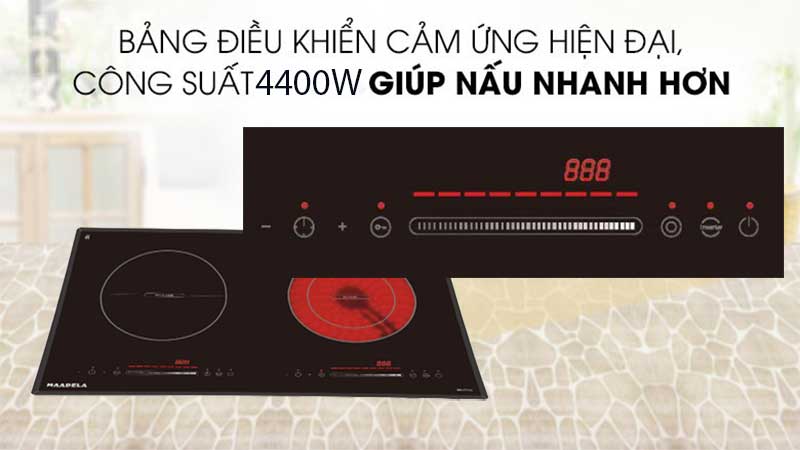 Bếp từ kết hợp hồng ngoại Maadela MD-222IH - Hàng chính hãng
