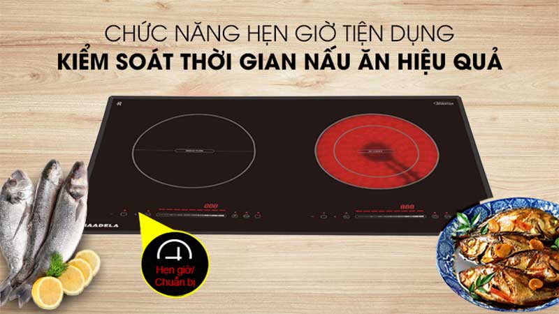 Bếp từ kết hợp hồng ngoại Maadela MD-222IH - Hàng chính hãng