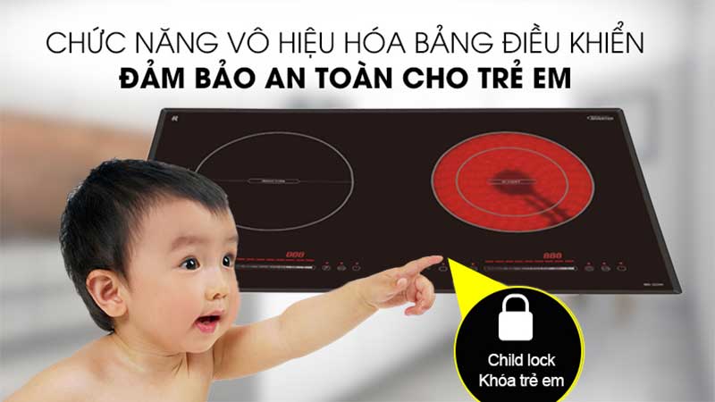 Bếp từ kết hợp hồng ngoại Maadela MD-222IH - Hàng chính hãng