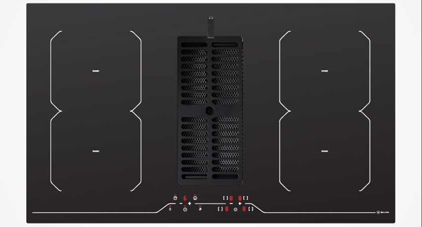 Bếp từ kết hợp hút mùi Malloca HIH-864 LI - Hàng chính hãng
