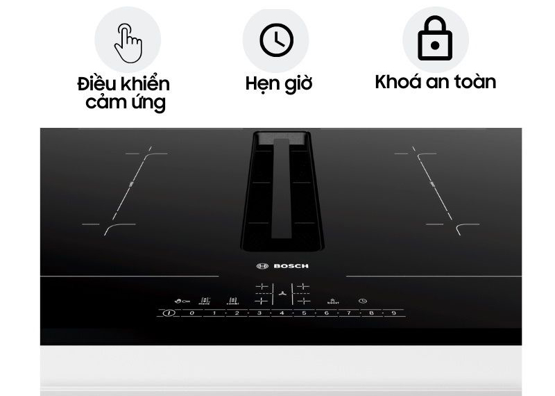 Bếp có nhiều tính năng thông minh 