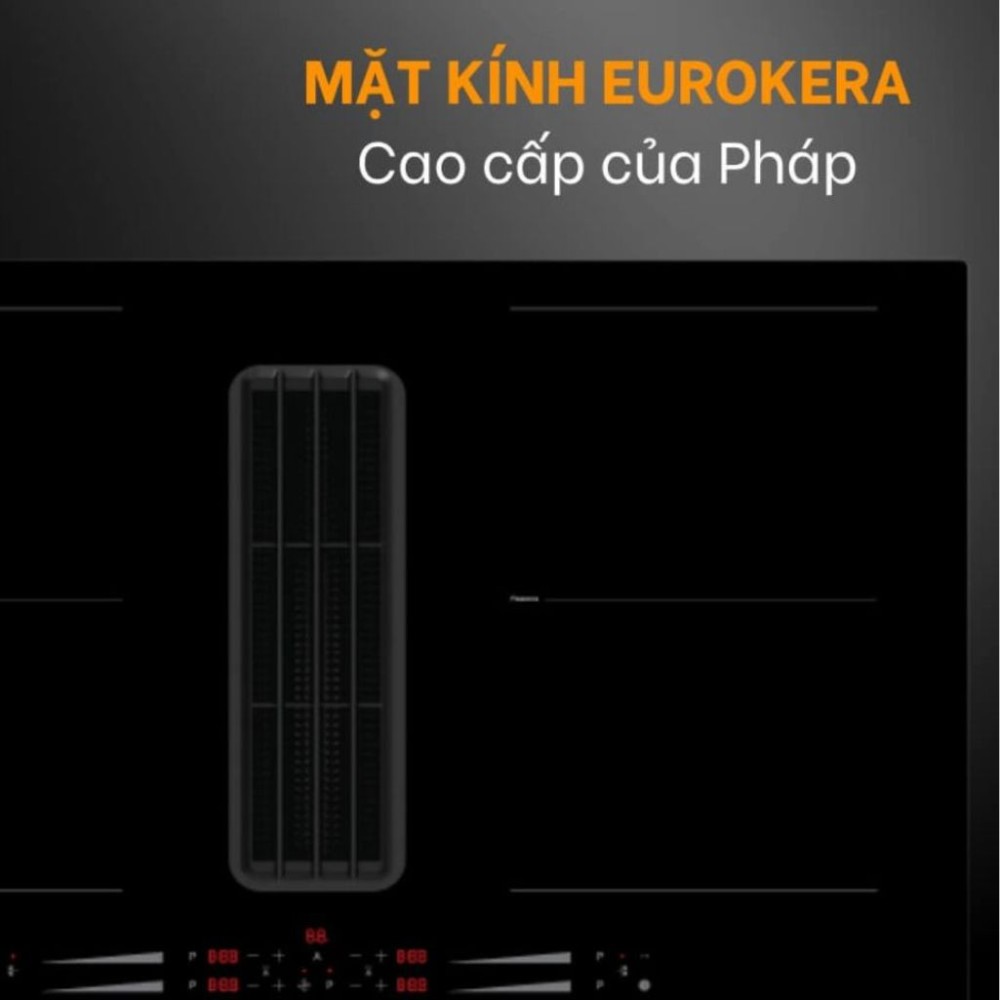 Bếp từ kết hợp hút mùi Malloca HIH 860 FZ - Hàng chính hãng