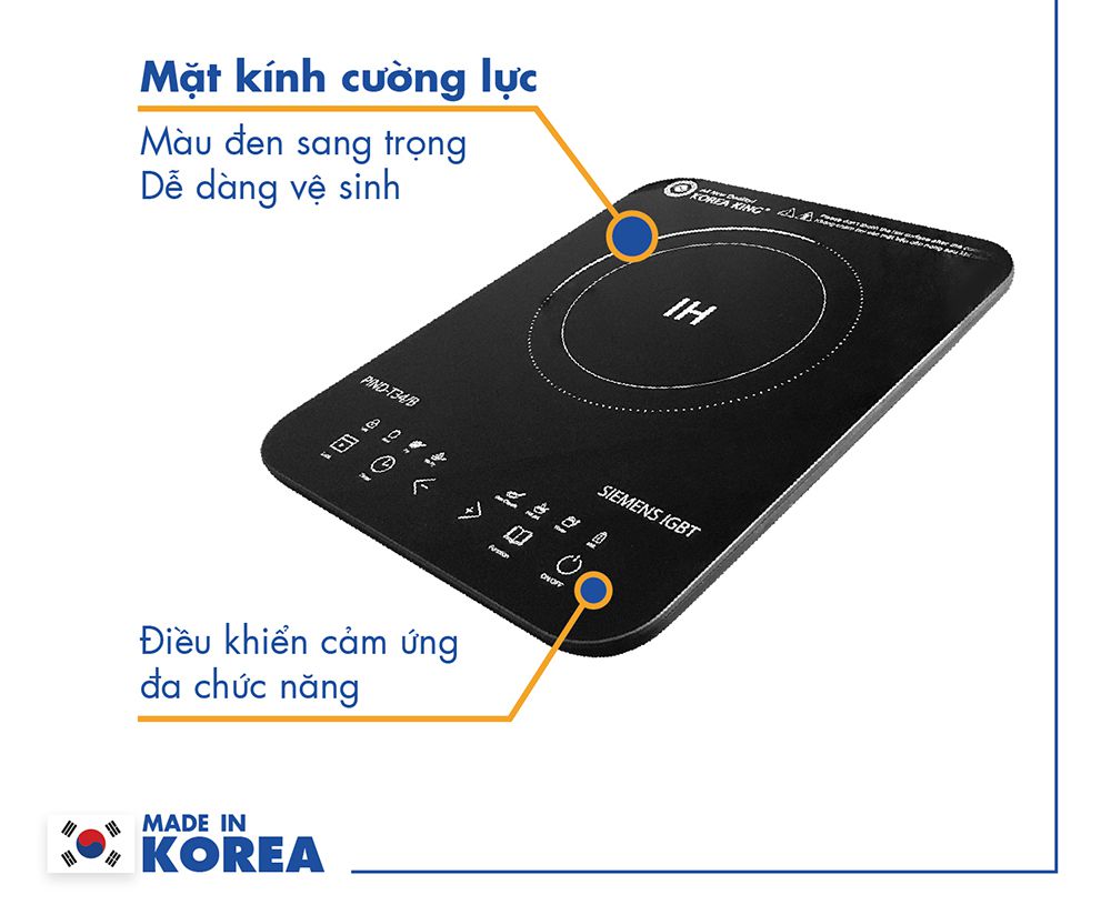 Bếp điện từ đơn Korea King PIND-T34B - Hàng chính hãng