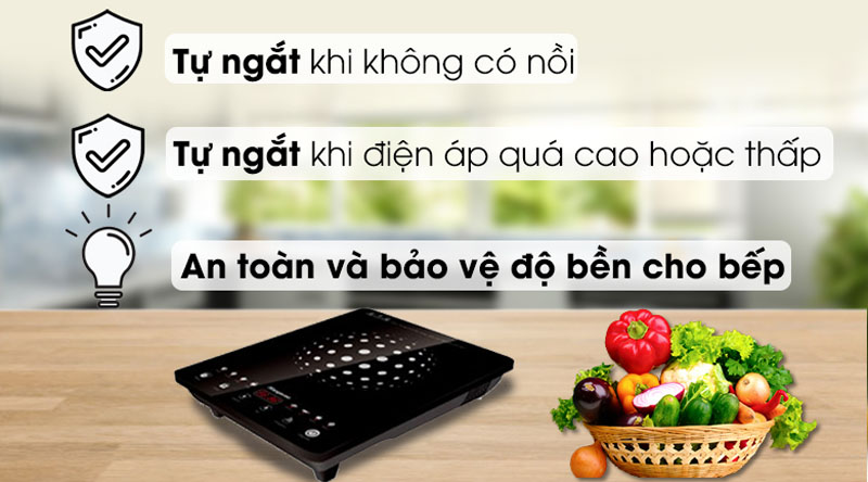 Tính năng thông minh của bếp điện từ Kangaroo KG18IH1