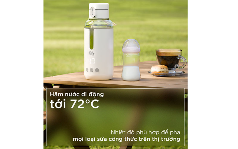 Bình đun và hâm nước pha sữa mini Smart 6 Fatzbaby FB3820FD - Hàng chính hãng