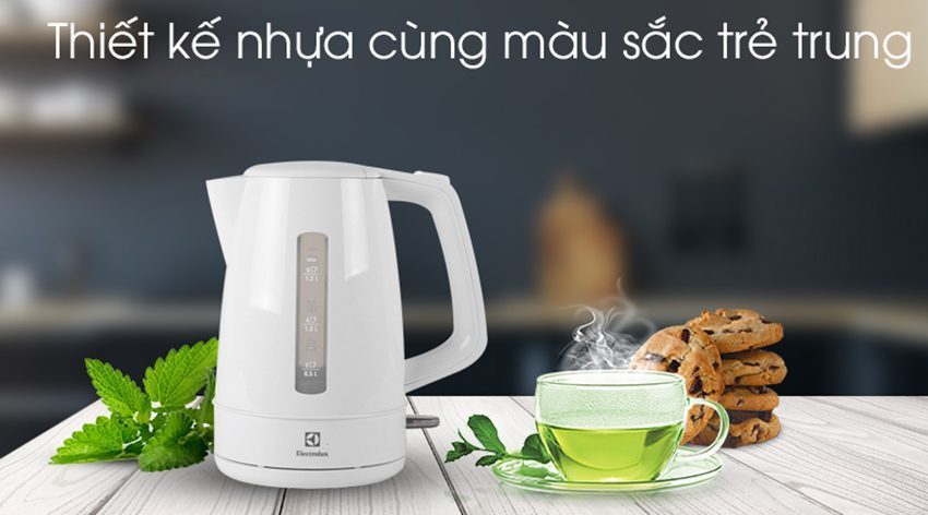 Bình đun siêu tốc Electrolux EEK1303W - Hàng chính hãng