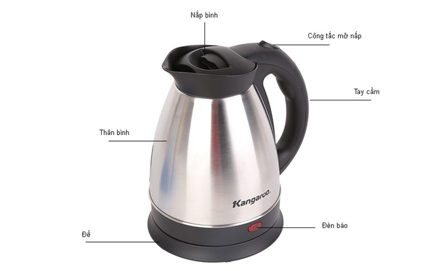 Bình đun siêu tốc Kangaroo KG335N - Hàng chính hãng