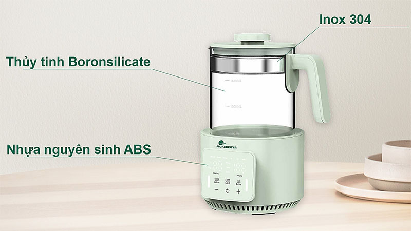 Bình đun nước pha sữa FujiMaster FJM-1815 - Hàng chính hãng