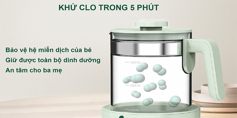 Bình đun nước pha sữa FujiMaster FJM-1815 - Hàng chính hãng