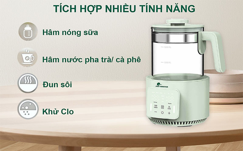 Bình đun nước pha sữa FujiMaster FJM-1815 - Hàng chính hãng