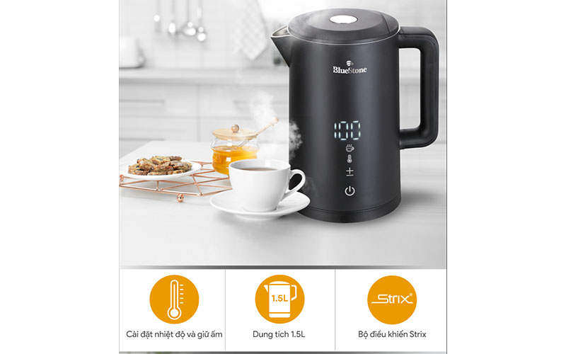 Bình đun nước siêu tốc BlueStone KTB-3466 - Hàng chính hãng