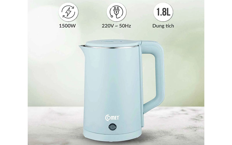 Bình đun nước siêu tốc Comet CM8226 - Hàng chính hãng