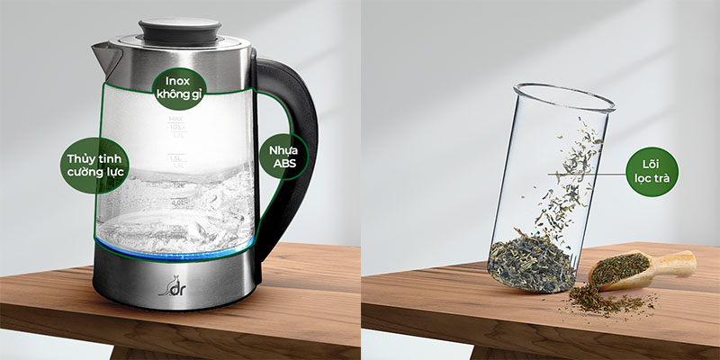 Bình đun nước siêu tốc Dreamer DK-S17D - Hàng chính hãng